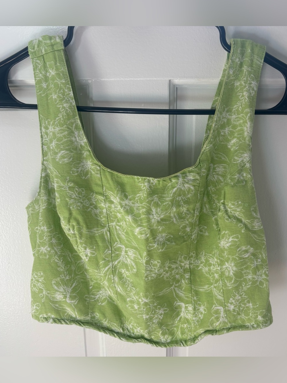 Midnight Sky Floral Green Top